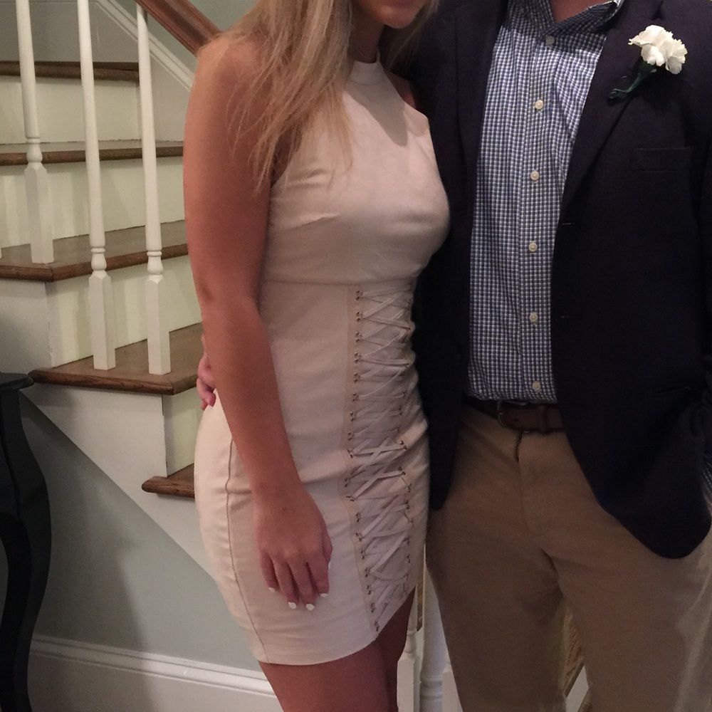 Lace up dress